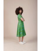 Grünes Baumwollkleid Recto Ombres