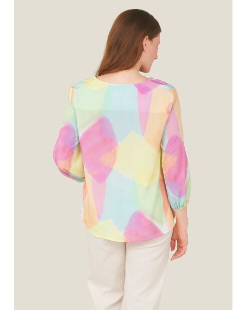 Chemise Talo Arlequin rose