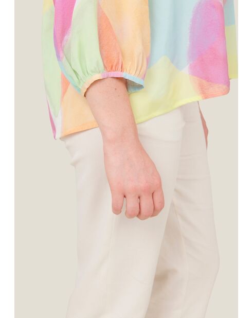 Chemise Talo Arlequin rose