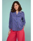 Chemise en coton Centi Rond bleue