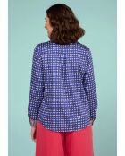 Chemise en coton Centi Rond bleue