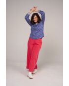 Chemise en coton Centi Rond bleue