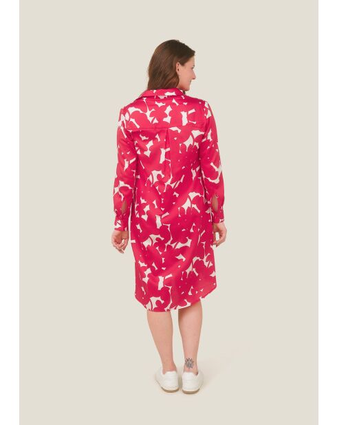 Robe en coton Rolo Ombres rouge