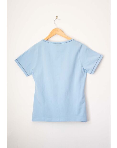 T-shirt en coton Teron Uni ciel
