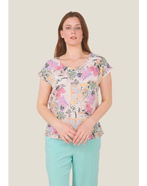T-shirt Tokio Home rose
