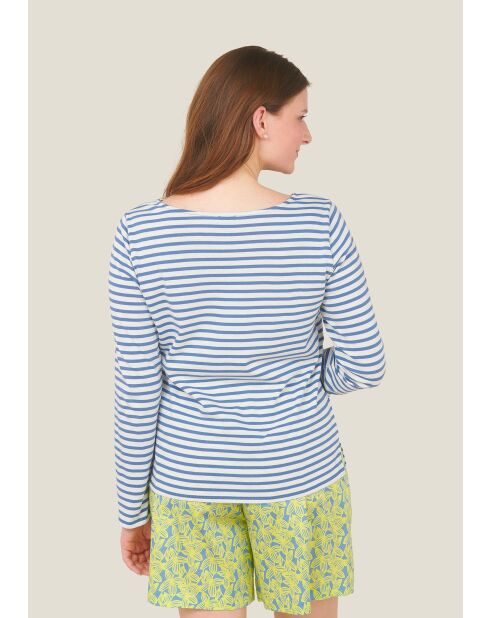 Marin Lavie gelbes Langarmshirt aus Baumwolle