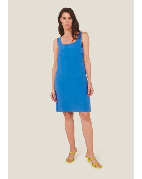 Robias Uni blauwe jurk