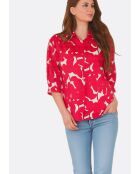 Chani Ombres rotes Baumwollhemd