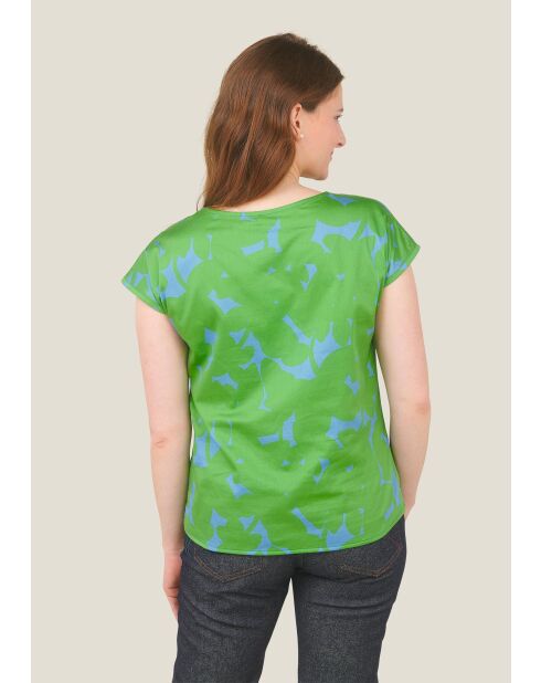 T-shirt en coton Tokio Ombres verte