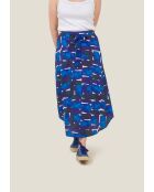 Jasper Cairn blauwe katoenen rok