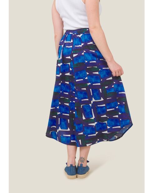 Jasper Cairn blauwe katoenen rok