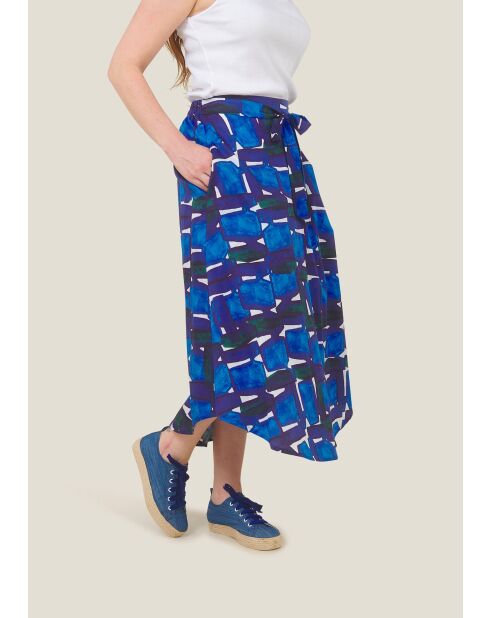Jasper Cairn blauwe katoenen rok