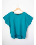 T-shirt en coton Tropi Uni petrole