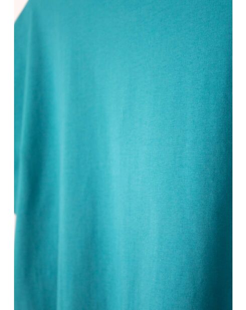 T-shirt en coton Tropi Uni petrole