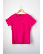 T-shirt en coton Teron Uni fuchsia
