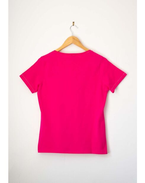 T-shirt en coton Teron Uni fuchsia