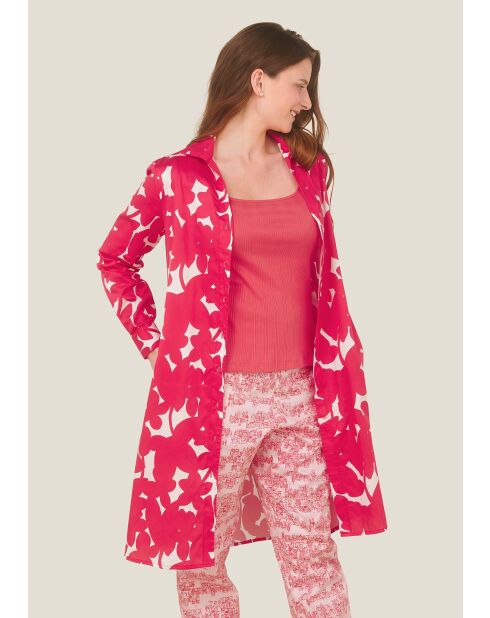 Robe en coton Rolo Ombres rouge