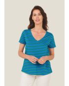 T-shirt en coton Tony Rayures vert