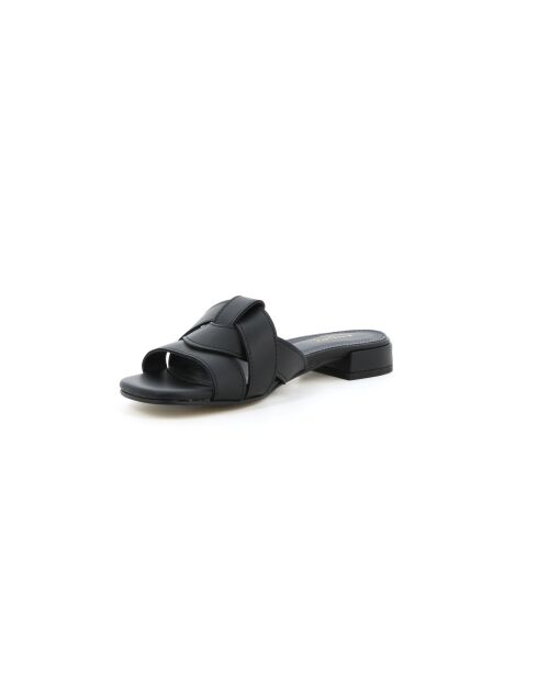 Mules en cuir Luana 6 noires
