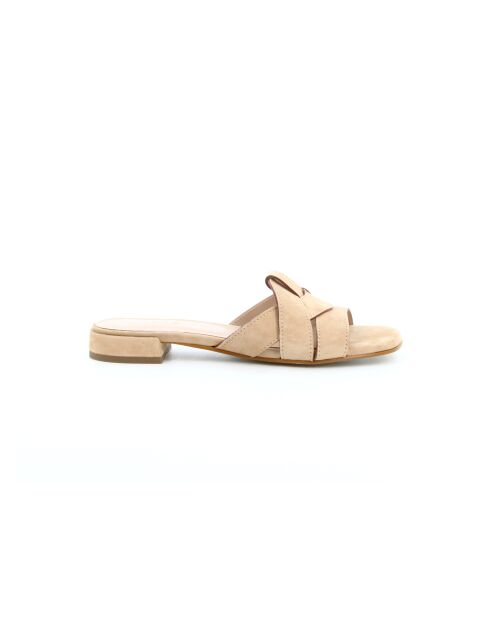 Luana 6 beige leren muiltjes