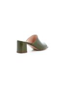 Mules Ziggy 6 aus khakifarbenem Leder