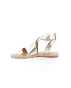 Goldfarbene Ledersandalen Rachel