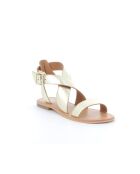 Goldfarbene Ledersandalen Rachel