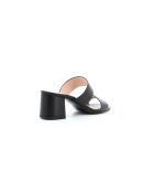 Mules Melba 6 aus schwarzem Leder