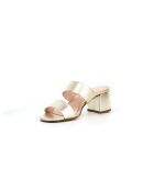 Mules Melba 6 aus goldfarbenem Leder