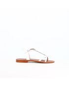 Sandales en cuir Ella 6 blanches