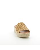 Mules de piel beige Rym