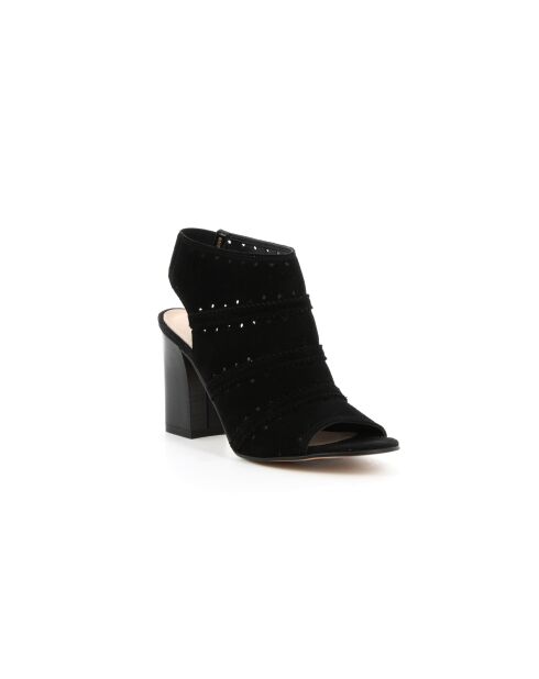 Sandales en cuir Carla 6 noires