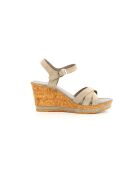 Sandalias Ofelia 6 de piel color topo