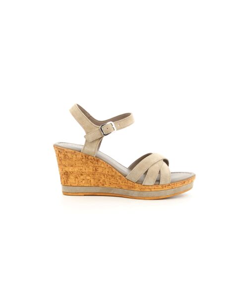 Sandales en cuir Ofelia 6 taupe