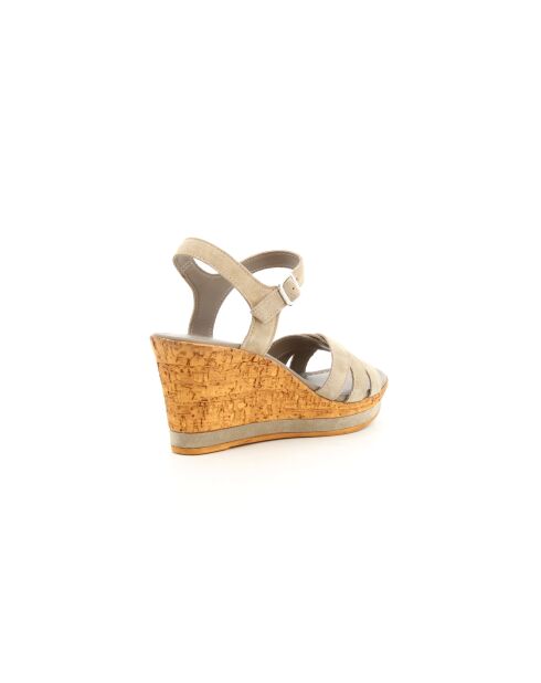 Sandales en cuir Ofelia 6 taupe