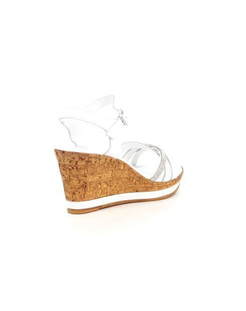 Sandales en cuir Alessa 6 blanches