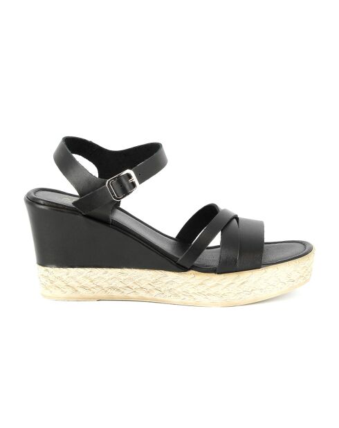 Sandales en cuir Robyn noires