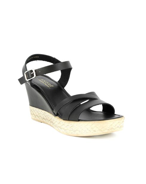Sandales en cuir Robyn noires