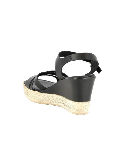 Sandales en cuir Robyn noires