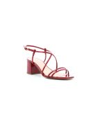 Sandalias Kat 6 de piel rojas