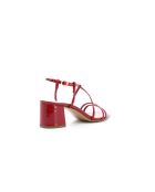 Sandalias Kat 6 de piel rojas