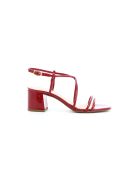 Sandalias Kat 6 de piel rojas