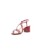 Sandalias Kat 6 de piel rojas