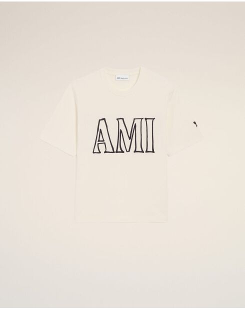 T-shirt Print blanc