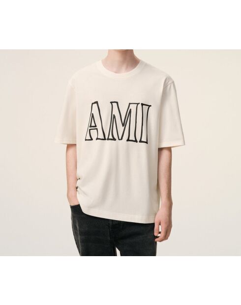 T-shirt Print blanc