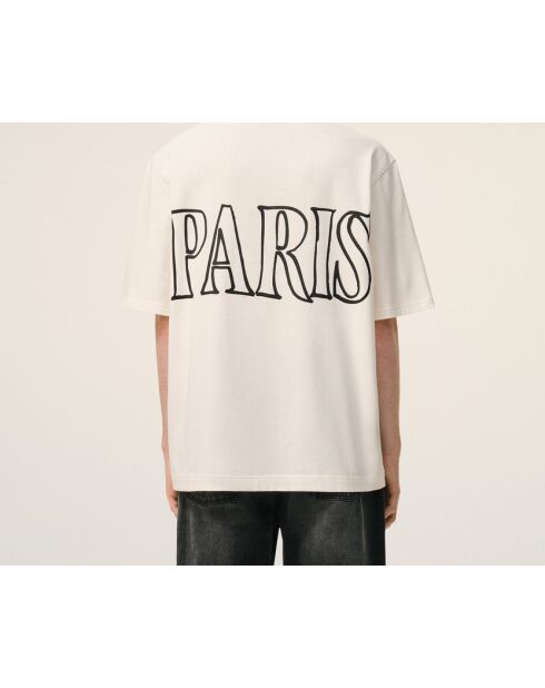 T-shirt Print blanc