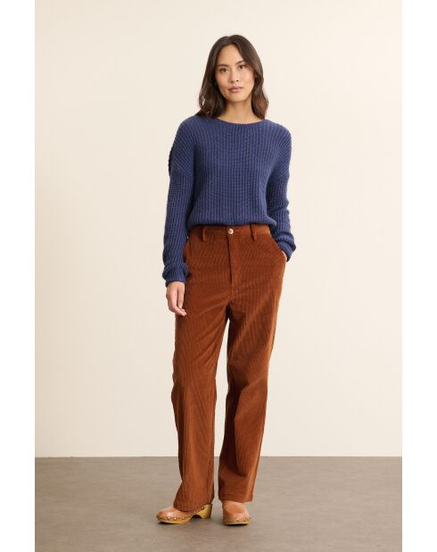 Klaya biscuit fluwelen broek