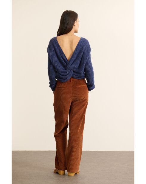 Klaya biscuit fluwelen broek