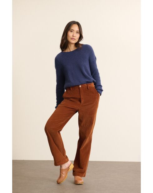 Klaya biscuit fluwelen broek