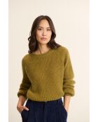 Pull Givre olive